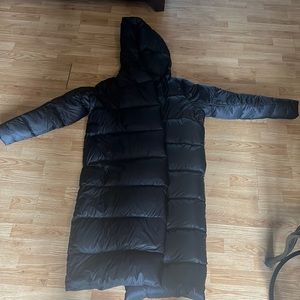 Lululemon long, warm, down filled coat